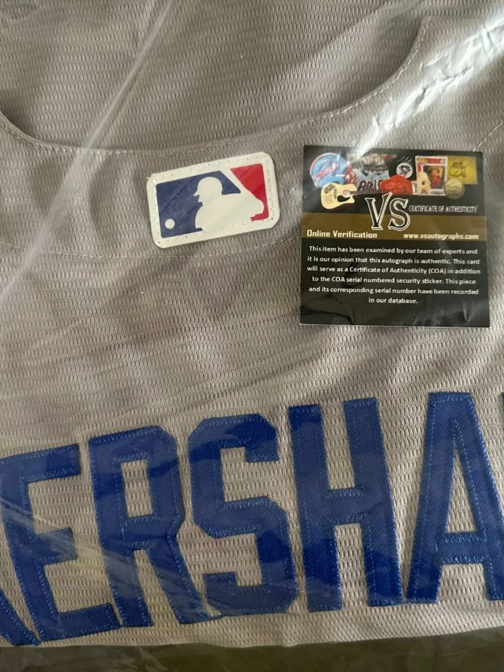 CLAYTON KERSHAW SIGNED LOS ANGELES DODGERS AUTOGRAPHED NIKE JERSEY W/COA XL 13-2